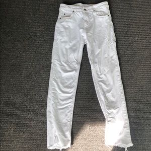 Anine Bing white jeans
